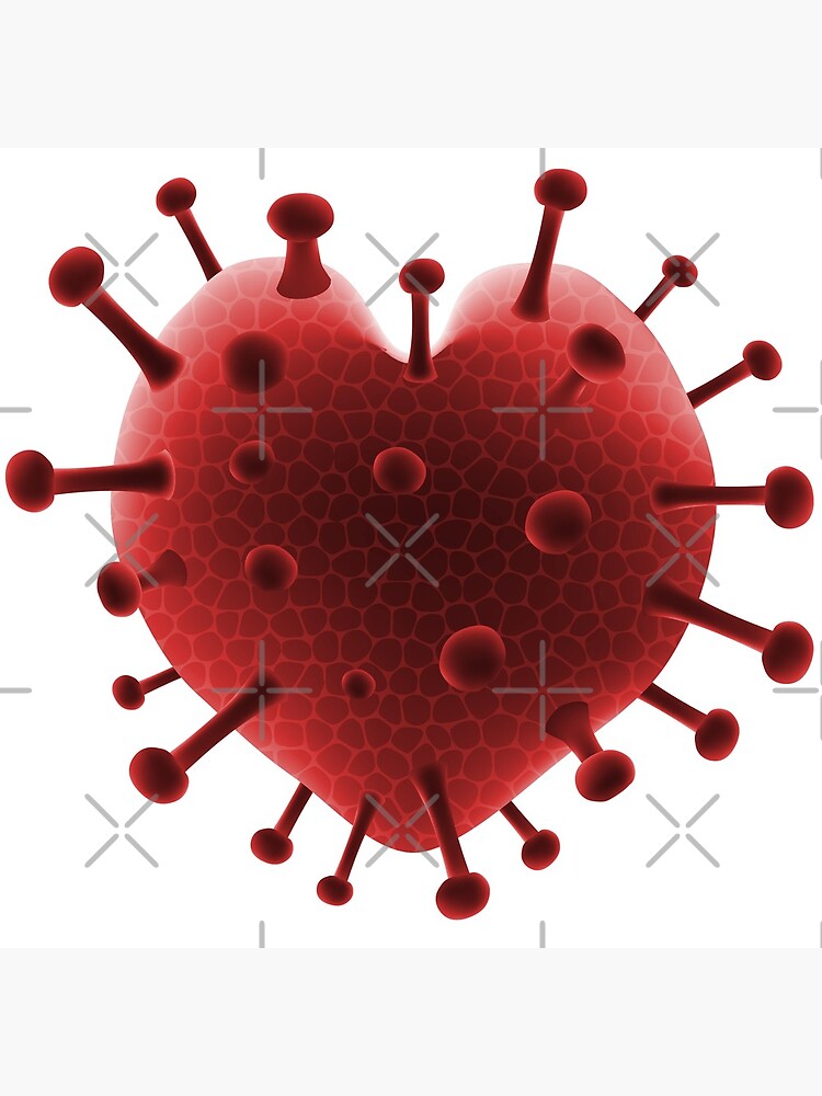 The Virus of LOVE! Heart-shaped virus! | Poster