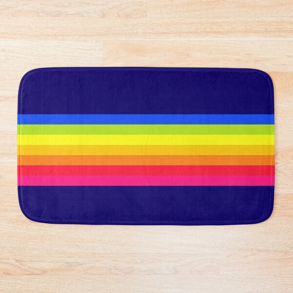 Item preview, vintage rainbow stripe on navy designed and sold by Camille Gerrick.