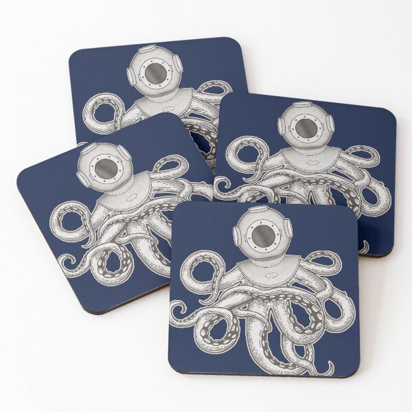 Item preview, Steampunk Octopus With Diving Bell designed and sold by DeAnna Hickman.