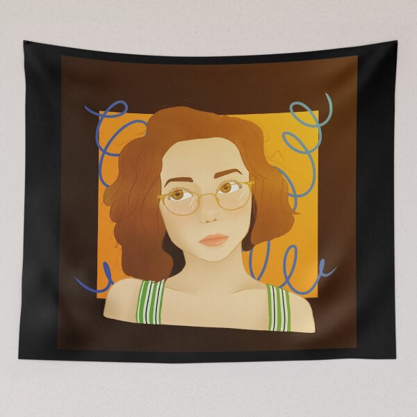 Item preview, Thinking Girl With Warm Colors designed and sold by wilderthanmost.