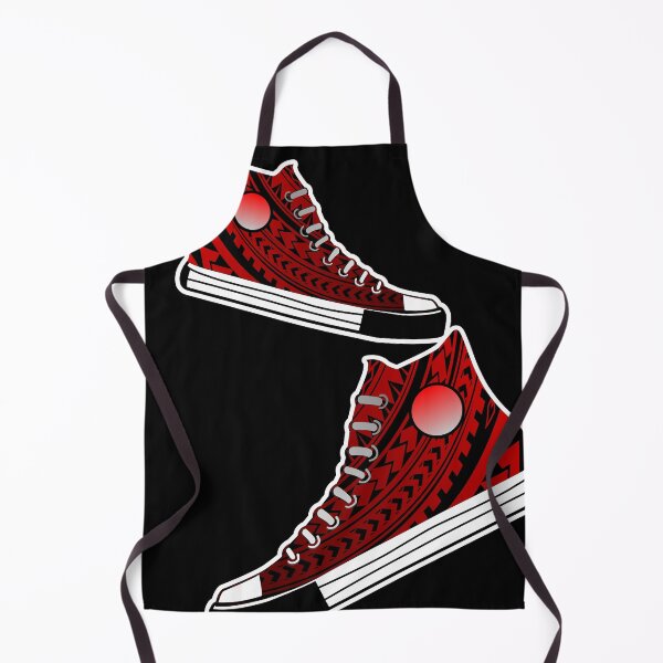 Item preview, tribal red shoes designed and sold by ARTSHACKPRINTS.