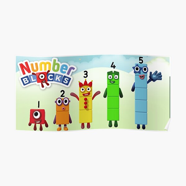 Number Posters Redbubble - roblox numberblocks band