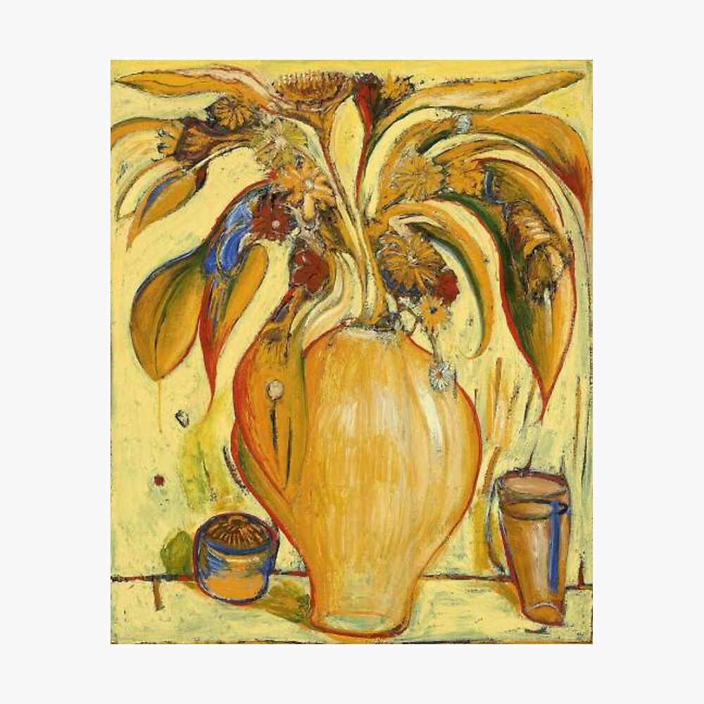 Brett Whiteley Chelsea Flower Show 1970 Original Oil Painting By The Great Australian Artist Poster By Art On Fire Redbubble