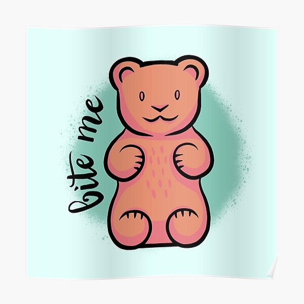 Cute Rainbow Gummy Bear Design Kawaii Aesthetic Te Tote Bag