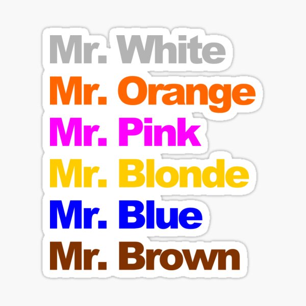 Mr Pink - Steve Buscemi - Sticker