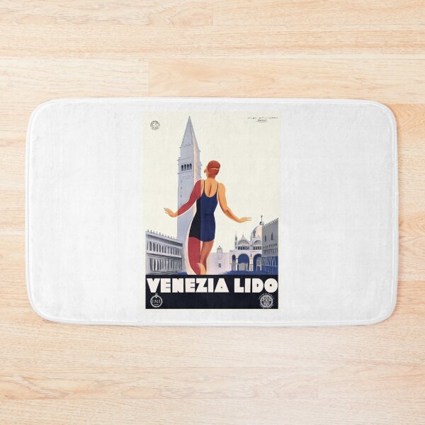 Item preview, 1930 Italy Venezia Lido ENIT Travel Poster designed and sold by retrographics.