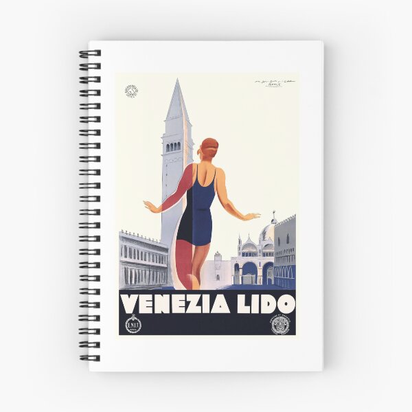 Item preview, 1930 Italy Venezia Lido ENIT Travel Poster designed and sold by retrographics.