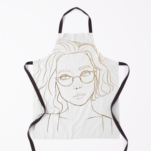 Item preview, Thinking Girl Line Art designed and sold by wilderthanmost.