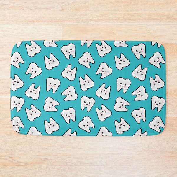 Item preview, happy teeth on teal - dentistry  designed and sold by littlearrow.