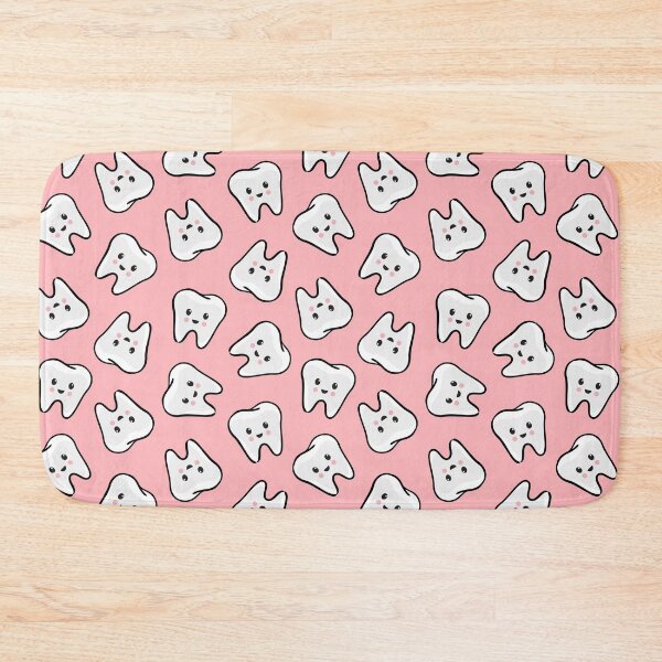 Item preview, happy teeth on pink - dentistry  designed and sold by littlearrow.