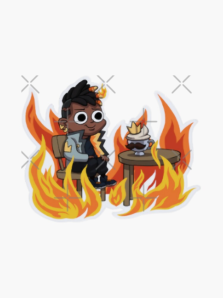 "This Is Also Fine - Valorant" Sticker by owenpollack | Redbubble