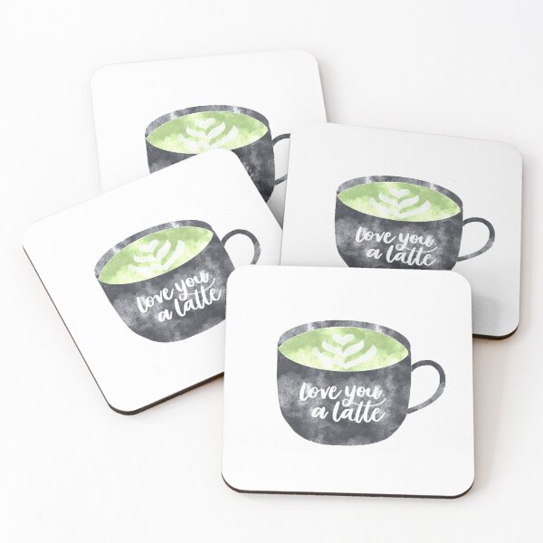 Item preview, Love you a latte designed and sold by designwithmina-.