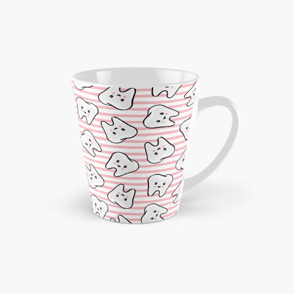 Item preview, happy teeth on pink stripes - dentistry  designed and sold by littlearrow.