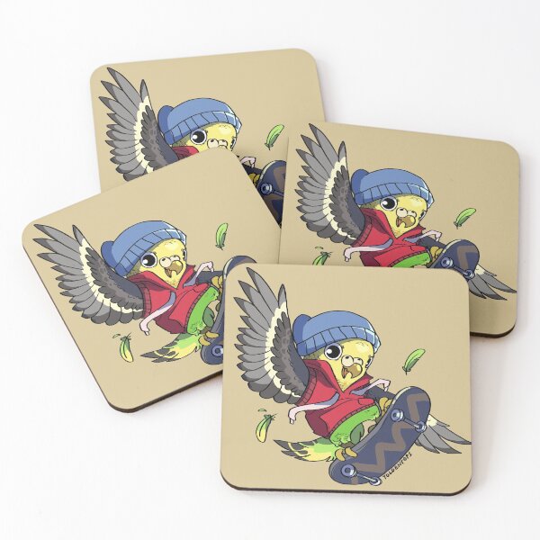 Item preview, Skater Budgie designed and sold by Toldentops.