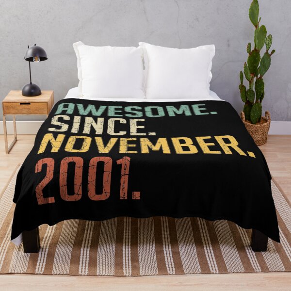 Item preview, Awesome Since November 2001 19th Birthday Gift 19 Years Old Vintage November 2001 designed and sold by Takatv.
