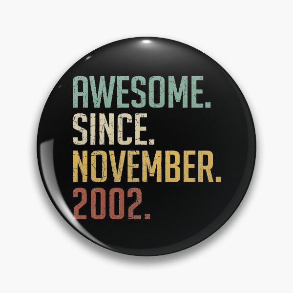 Item preview, Awesome Since November 2002 18th Birthday Gift 18 Years Old Vintage November 2002 designed and sold by Takatv.