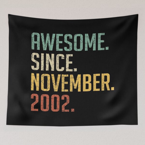Item preview, Awesome Since November 2002 18th Birthday Gift 18 Years Old Vintage November 2002 designed and sold by Takatv.