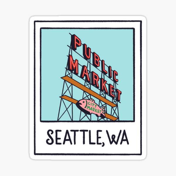 Seattle Polaroid Sticker