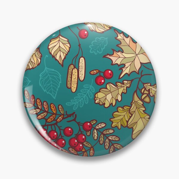 Item preview, Dark Teal Blue Berry, Leaf and Floral designed and sold by JonesWorldOrder.