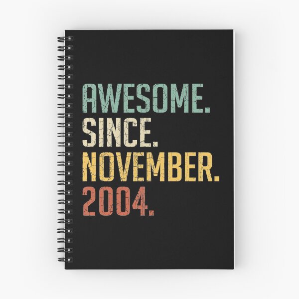 Item preview, Awesome Since November 2004 16th Birthday Gift 16 Years Old Vintage November 2004 designed and sold by Takatv.