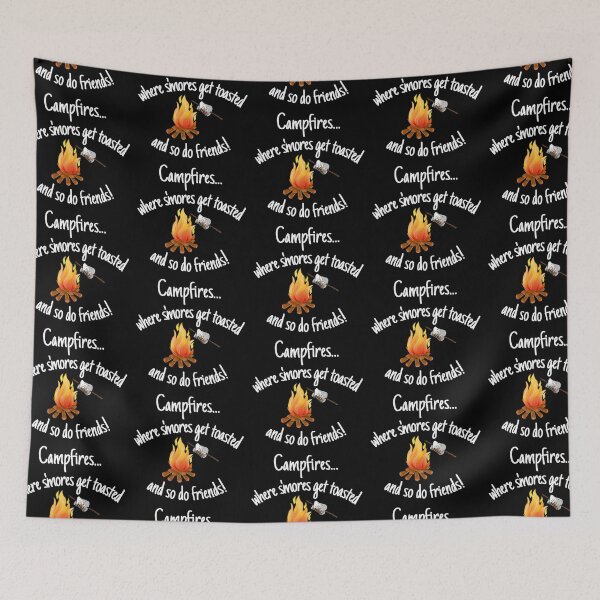 Item preview, Campfires where s'mores get toasted and so do friends - camping - Boo-da-chay designed and sold by Boo-da-chay.