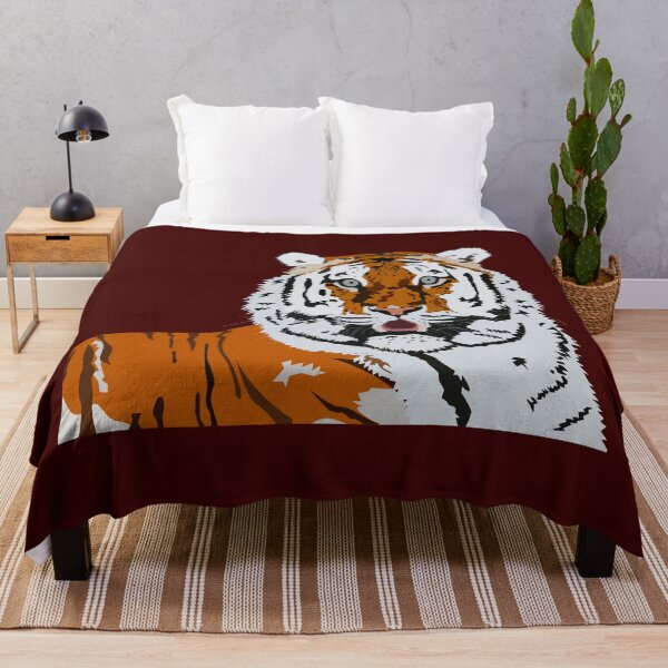 Item preview, White and brown Asiatic tiger in horrifying look designed and sold by DBkaushal.