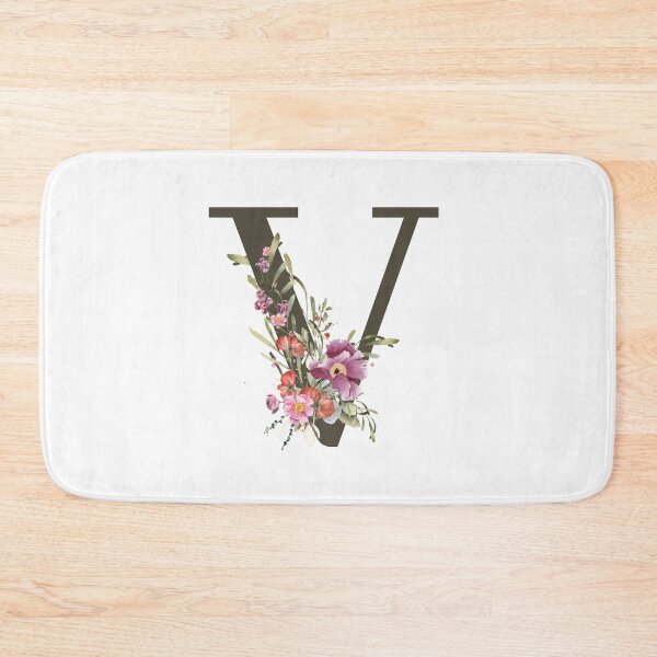 Item preview, Floral Wreath Bouquet Arrangement Monogram Letter V designed and sold by TheFamilyVan.