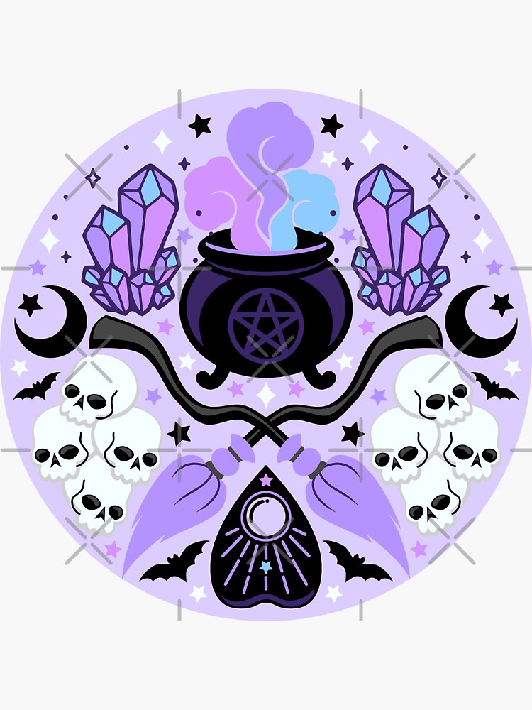 “Cute Witch” Sticker by RavenWake | Redbubble
