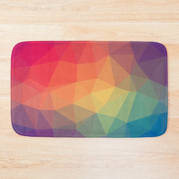Item preview, Rainbow colored Triangular abstract minimalist Pattern designed and sold by Iconique Space.