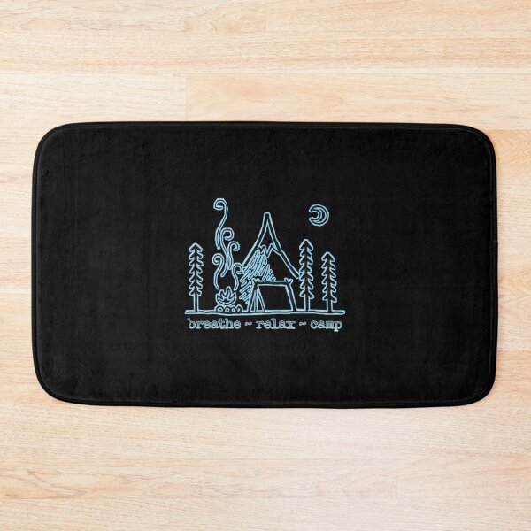 Item preview, breathe relax camp - camping - blue by Boo-da-chay designed and sold by Boo-da-chay.
