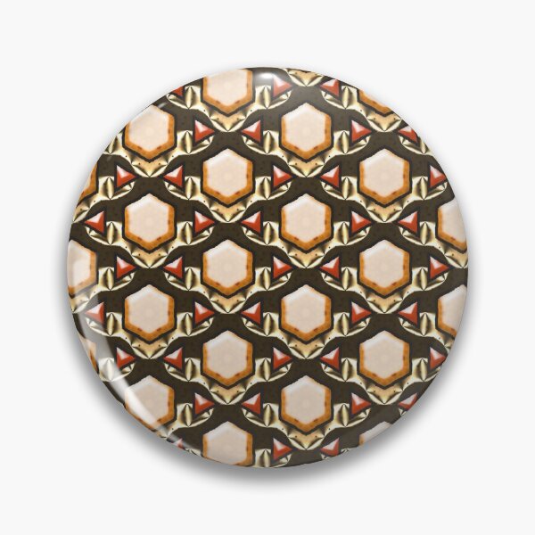 Item preview, Historical and vintage golden geometric arabesque repeated pattern designed and sold by vector-pro.