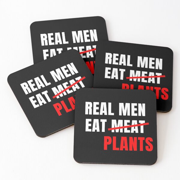 Item preview, Real Men Eat Plants | Vegan & Animal Rights Activism designed and sold by EarlessPierre.