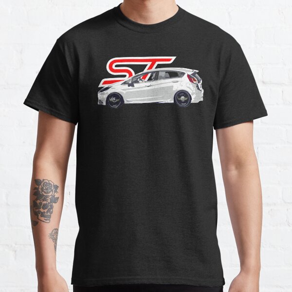 Vista previa del artículo con la obra «Ford Fiesta ST - blanco», diseñado y vendido por cowtownCOWBOY.