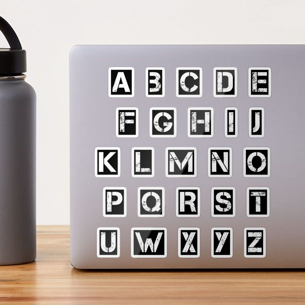 Alphabet Wall Decal - Capital Letters –