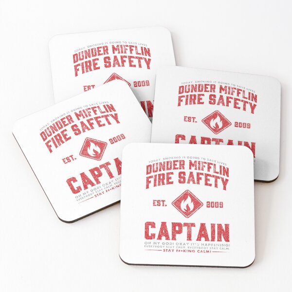 Item preview, Dunder Mifflin Fire Safety Captain designed and sold by huckblade.