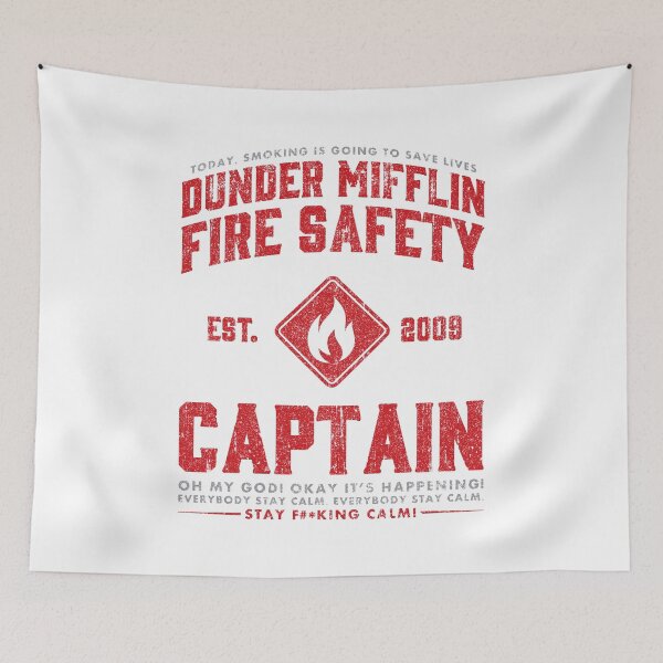 Item preview, Dunder Mifflin Fire Safety Captain designed and sold by huckblade.
