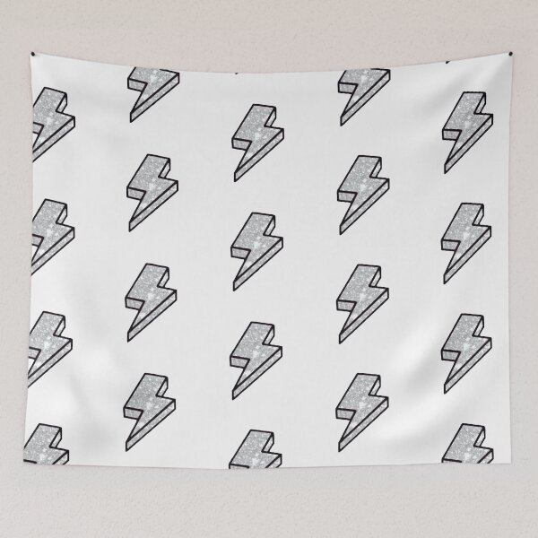 Item preview, SILVER GLITTER LIGHTNING BOLT designed and sold by ava-olivia.