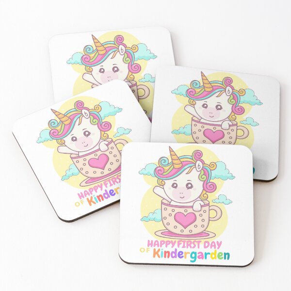 Artikelvorschau, Nettes Kawaii Einhorn Glücklicher erster Tag des Kindergartens entworfen und verkauft von MariamBj.