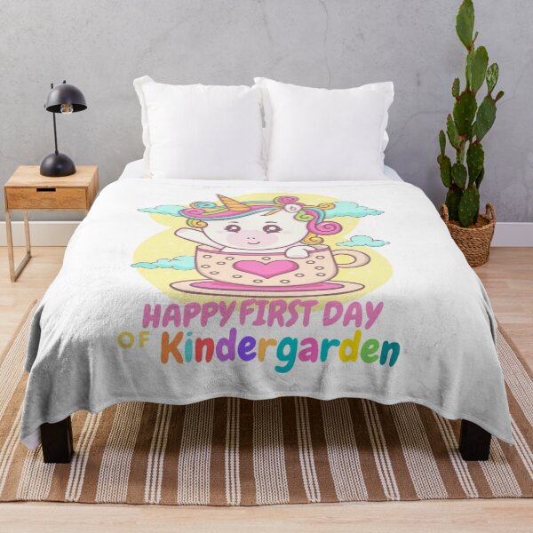 Item preview, Cute Kawaii Unicorn Happy First Day Of Kindergarten designed and sold by MariamBj.