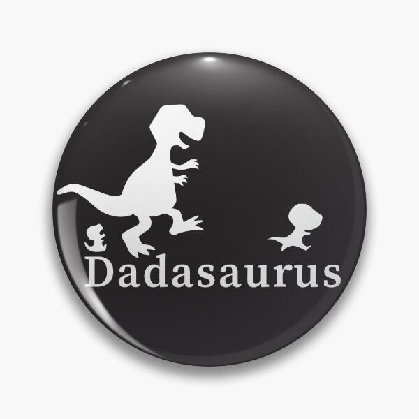 Item preview, Dadasaurus black and white silhouette design designed and sold by bravescribbler.