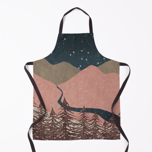 Item preview, Abstract Nighttime Mountain Landscape designed and sold by DippyHippie.