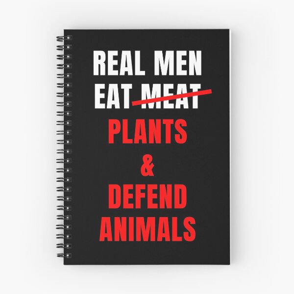 Item preview, Real Men Eat Plants and Defend Animals (Red Text Version) | Vegan Animal Rights Activism designed and sold by EarlessPierre.
