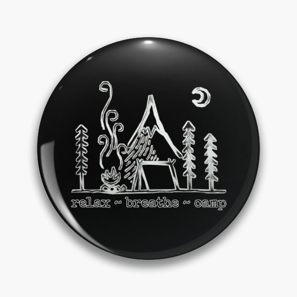 Item preview, breathe relax camp - camping - distressed white by Boo-da-chay designed and sold by Boo-da-chay.