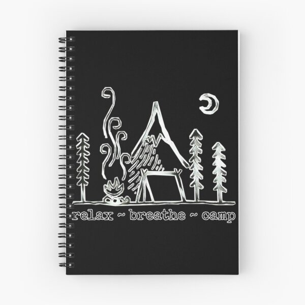 Item preview, breathe relax camp - camping - distressed white by Boo-da-chay designed and sold by Boo-da-chay.