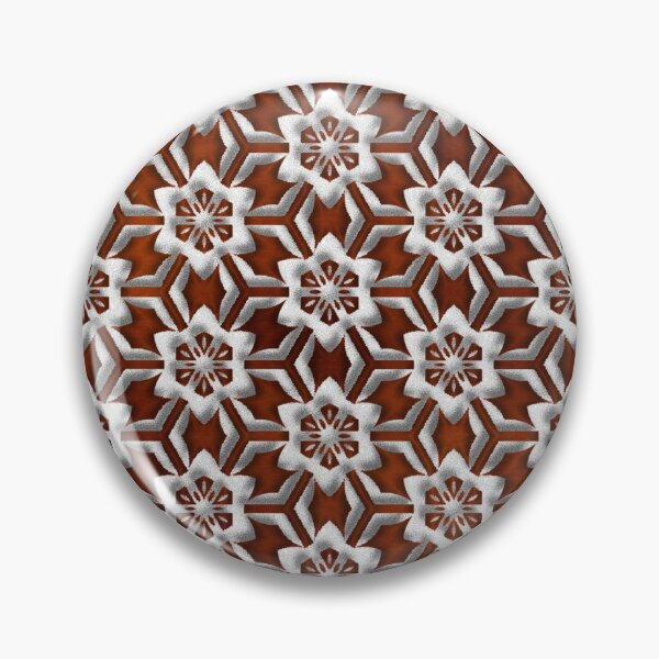 Item preview, Vintage red and white grungy and floral geometric moroccan repeated pattern designed and sold by vector-pro.