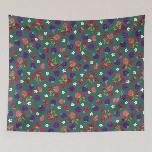 Item preview, Raspberry and Blackberry Field Pattern designed and sold by karspaul.