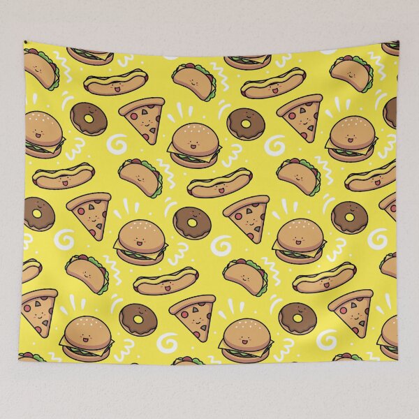 Item preview, Fast Food Pattern  designed and sold by TagCreation.