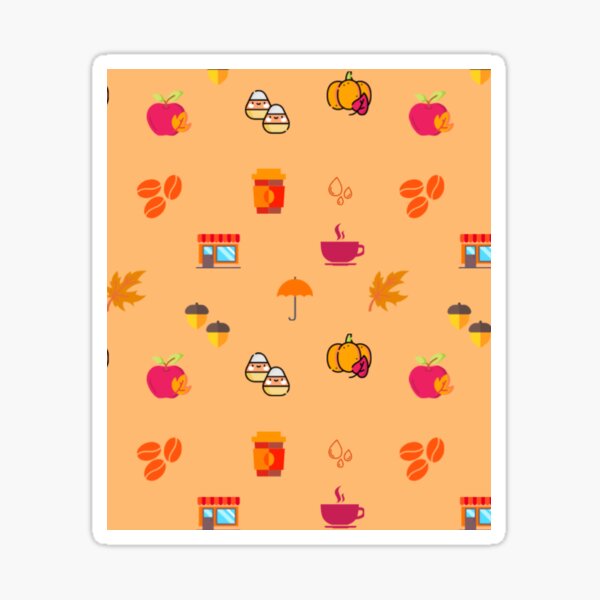 "autumn emoji" Sticker for Sale by crizzysketch | Redbubble