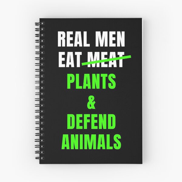 Item preview, Real Men Eat Plants and Defend Animals (Green Text Version) | Vegan Animal Rights Activism designed and sold by EarlessPierre.