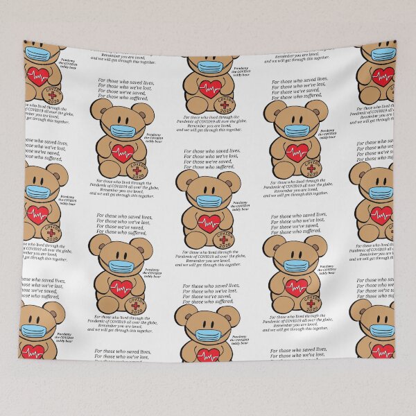 Item preview, Pandemy the COVID19 Teddy Bear w/ words designed and sold by HuiCreations.